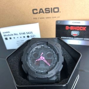 Brand new G-Shock Matte Black & Pink